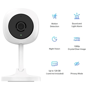 Secure1st indoor 1080P home camera suppo