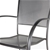 8 x Metal Outdoor Patio Chairs, Grey, Powder-Coated.