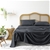 Natural Home Tencel Sheet Set King Single Bed CHARCOAL