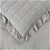 Dreamaker Premium Quilted Sand Wash Quilt Cover Set Super KingBed Dove Grey
