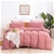 Natural Home 100% European Flax Linen Quilt Cover Set Rose Gold Queen Bed