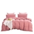 Natural Home 100% European Flax Linen Quilt Cover Set Rose Gold Queen Bed