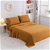Serene Bamboo Cotton Sheet Set RUST Double Bed