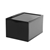 Sherwood Home Kicks Side Display Stackable Shoe Storage Box - Black - 6Pack