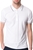 Calvin Klein Collection Men's White Tipped Collar Polo Shirt