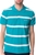 Calvin Klein Collection Men's Bright Blue Stripe Pique Polo Shirt