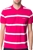 Calvin Klein Collection Men's Bright Pink Stripe Pique Polo Shirt