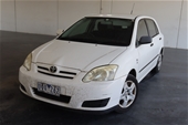Unres 2005 Toyota Corolla Ascent ZZE122R Manual Hatchback