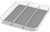 MADESMART Utensil Tray, Large, 3 Compartments, Light Grey, Soft Grip, Non-S