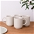 Sherwood Home 4-Piece Porcelain Mug Set Oat