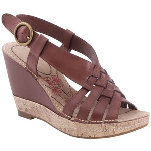 Hush Puppies Brown Leather Amour Wedge S