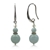 Round Aquamarine with Swarovski® Crystal Beads PPEarrings