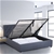 Milano Capri Lux Gas Lift Bed w/ Headboard(Model 3)-Charcoal No.35-King Sgl