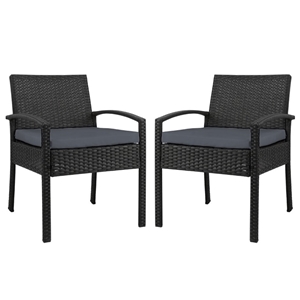 Gardeon 2x Outdoor Bistro Set Chairs Pat