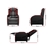 Artiss Recliner Chair Gaming Racing Armchair Lounge Sofa Chairs Leather