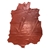10sqft Top Grade Burnt Orange Nappa Lambskin Leather Hide