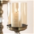 SOGA 37.4cm Glass Candlestick Candle Holder Stand Pillar Glass/Iron Metal