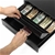 Black Heavy Duty Cash Drawer Electronic 4 Bills 8 Coins Cheque Slot Tray