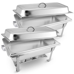 SOGA 2X 9L Stainless Steel Chafing Food 