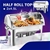 SOGA 2X Stainless Steel Roll Top Chafing Dish 2*4.5L Dual Trays Food Warmer
