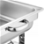 SOGA 3*3L Stainless Steel Roll Top Chafing Dish Three Trays Food Warmer