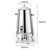 SOGA 2x Stainless Steel 13L Juicer Water Milk Coffee Pump Beverage Drinking