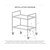SOGA 2X 3 Tier 95x50x95cm SS Kitchen Food Cart Trolley Utility Size Large