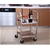 SOGA 2 Tier S/S Square Tube Drink Wine Food Utility Cart 500x500x950