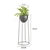 SOGA 2X 50cm Round Wire Metal FlowerPot Stand with Black Flowerpot Holder