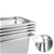 SOGA 2X Gastronorm GN Pan Full Size 1/2 GN Pan 6.5cm Stainless Steel Tray