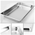 SOGA 4x Gastronorm GN Pan Full Size 1/1 GN 100mm Stainless Steel Tray w/Lid
