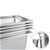 SOGA 4x Gastronorm GN Pan Full Size 1/1 GN 150mm Stainless Steel Tray w/Lid