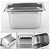 SOGA Gastronorm GN Pan Full Size 1/1 GN Pan 20cm Deep Stainless Steel Tray