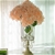 SOGA European Clear Glass Cylinder Flower Vase Base w/ Gold Pattern