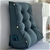 SOGA 60cm Grey Triangular Wedge Lumbar Pillow Headboard Home Decor