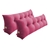 SOGA 2X 100cm Red Triangular Wedge Bed Pillow Headboard Cushion