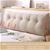 SOGA 120cm Beige Triangular Wedge Bed Pillow Headboard Cushion