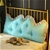 SOGA 4X 120cm Light Blue Princess Bed Pillow Headboard Backrest Cushion