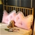 SOGA 180cm Pink Princess Bed Pillow Headboard Backrest Cushion