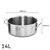 SOGA Stock Pot 14L Top Grade Thick Stainless Steel Stockpot 18/10 W/out Lid