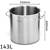 SOGA Stock Pot 143L Top Grade Thick SS Stockpot 18/10 W/out Lid