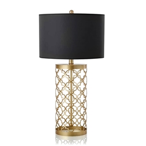 SOGA Golden Hollowed Out Base Table Lamp