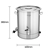 SOGA 2X 33L Stainless Steel URN Commercial Water Boiler 2200W
