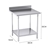 SOGA Commercial Catering Kitchen Stainless Steel Prep Work Bench 80*70*85cm