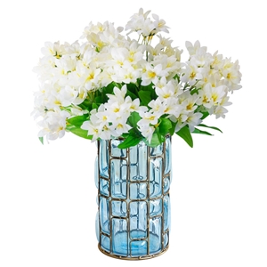 SOGA Flower Vase with 10 Bunch 6 Heads A