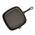 SOGA 23.5cm Square Ribbed Cast Iron Frying Pan Skillet Non-stick w/ Handle