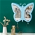 SOGA Blue Butterfly Shape Wall-Mounted Makeup Organiser Waterproof