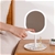 SOGA 20cm White Rechargeable LED Light Makeup Mirror Magnification Tabletop
