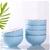 SOGA Blue Japanese Style Ceramic Dinnerware Crockery Set of 12