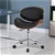 Wooden Office Chair Computer Chairs Home Seat PU Leather Black ALFORDSON